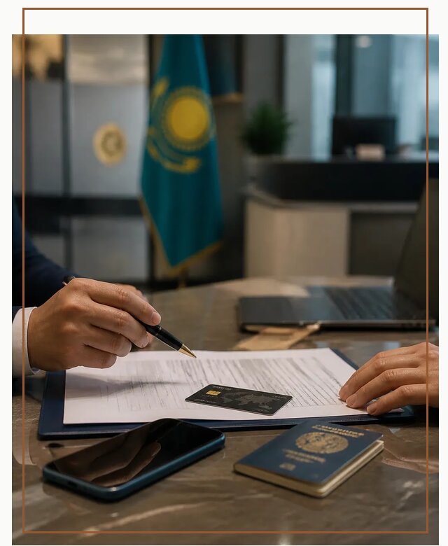Открытие счета и банковской карты в Казахстане в Дзержинске